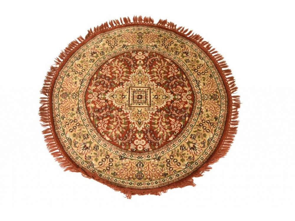 Kashan Round Design Hand Knotted Carpet